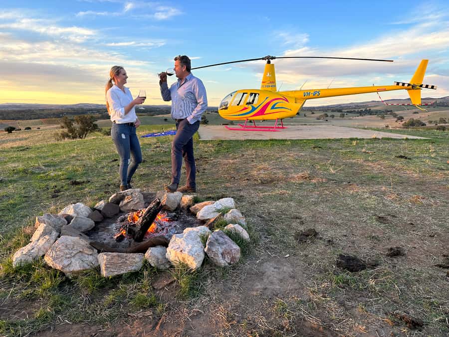 Lyndoch: Barossa Valley Helicopter Flight & Romantic Picnic - Taking off from Lyndoch above the Barossa