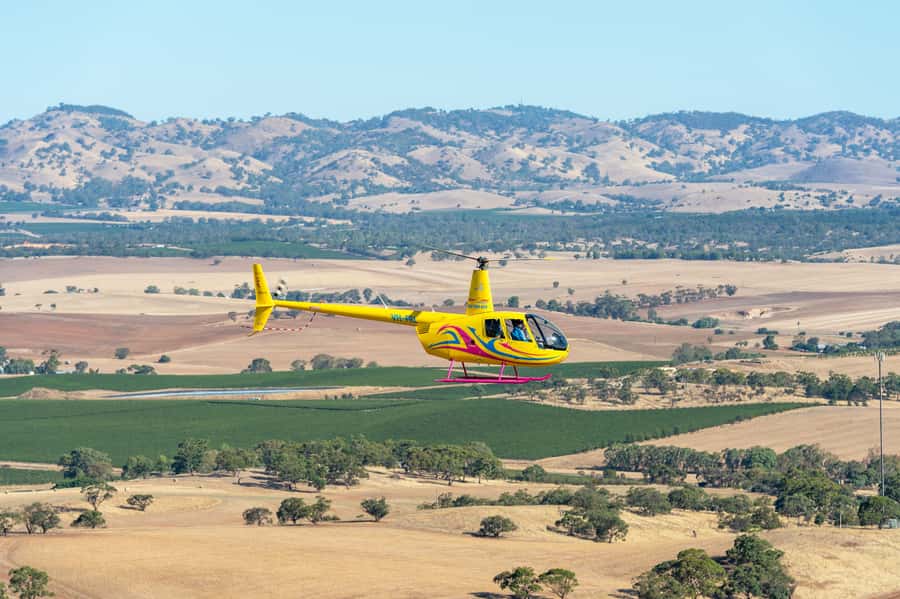 Lyndoch: Barossa Valley Helicopter Flight & Romantic Picnic - Landing in Hoffnungsthal Valley