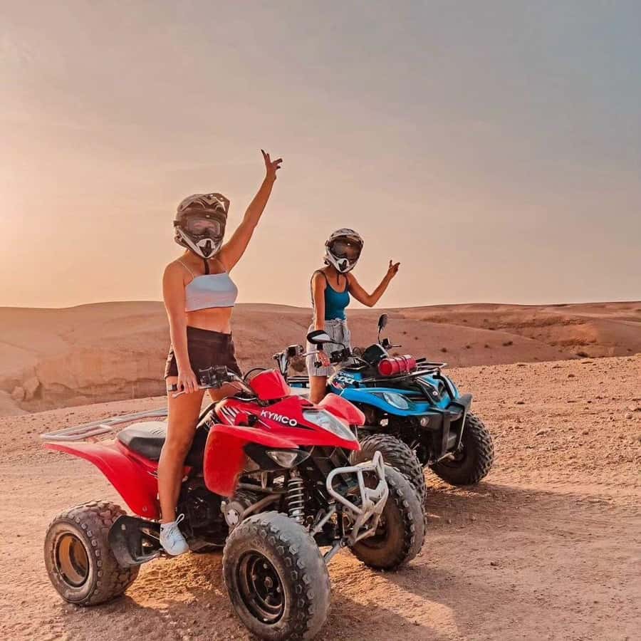 Marrakech: Agafay Desert Escape with Quad or Camel Ride - Moroccan dinner with mint tea and firelight