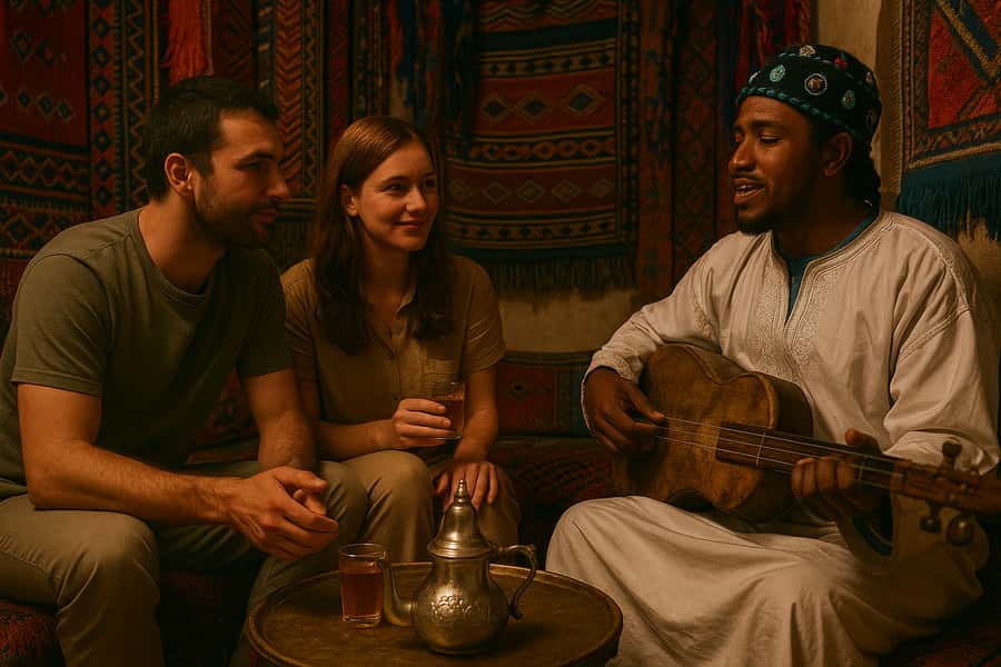 Marrakech: Agafay Desert Magic Sunset Dinner & Live Show - Reaching the rocky Agafay Desert