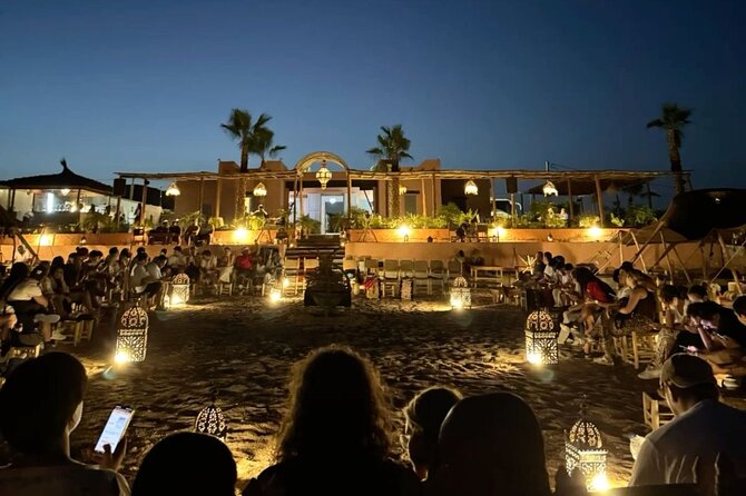 Marrakech Agafay Desert Sunset dinner & show Fire & Berber music - Sunset sweets at the desert camp