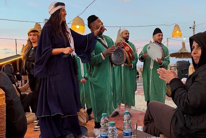 Marrakech Agafay Desert Sunset dinner & show Fire & Berber music - Berber music, dancing, and the fire performance