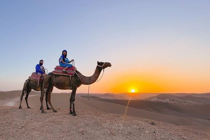 Marrakech: Sunset Dinner in Agafay Desert and camel ride - Mint tea and a three-course Moroccan dinner
