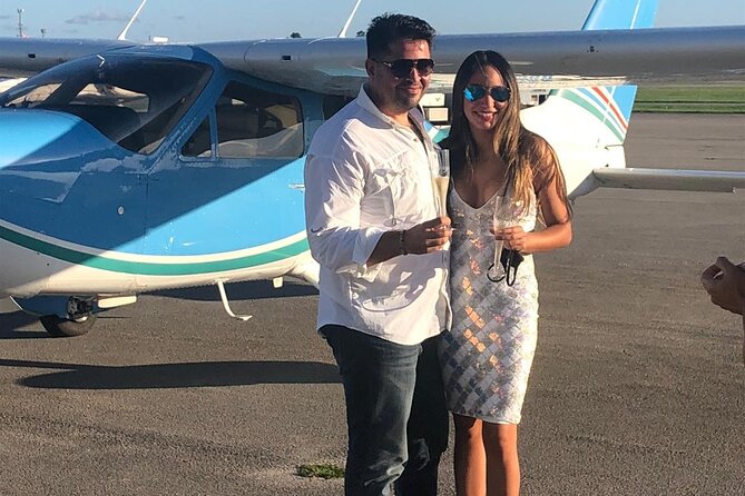 Miami Beach: Private Romantic Luxury Airplane Tour With Champagne - South Beach from above
