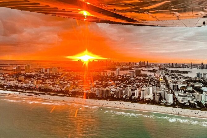 Miami Beach: Romantic Sunset Private Airplane Tour with Champagne - Taking off from Sky Tours Miami
