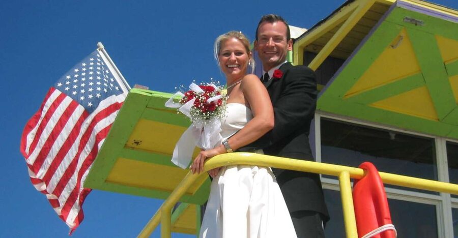 Miami: Beach Wedding or Renewal of Vows - The Miami marriage license comes first