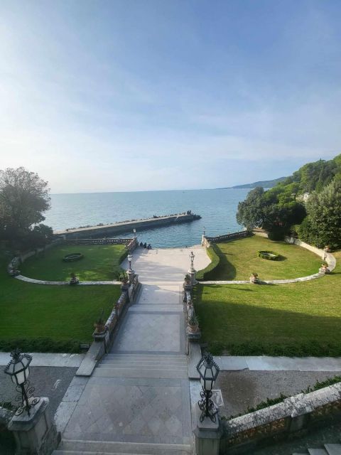 Miramare: The most romantic, beautiful and sad castle. - The castle exterior and the sea view