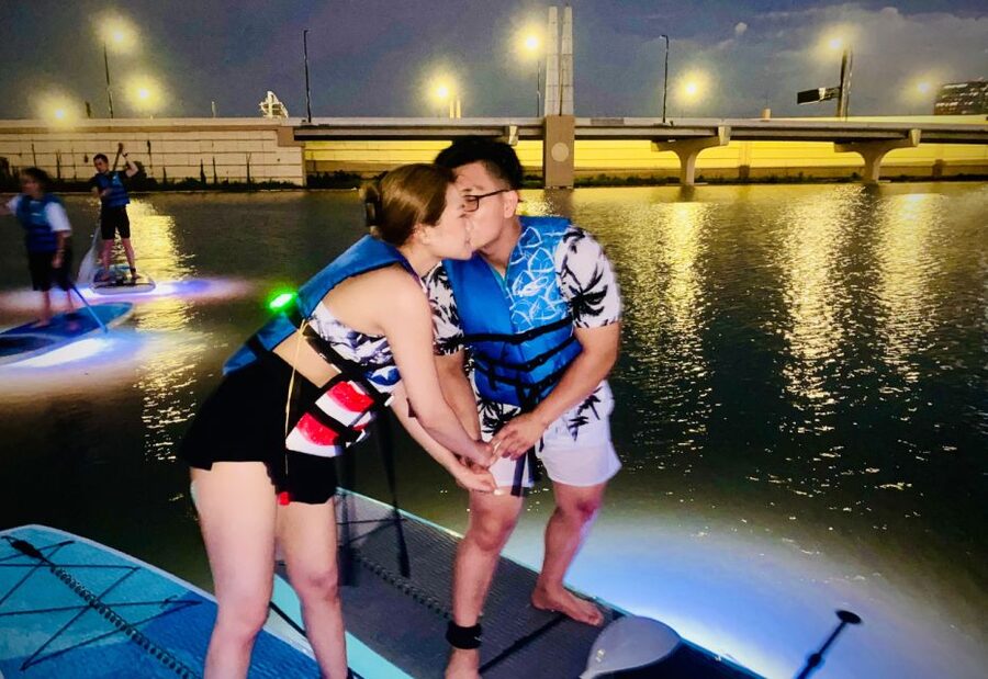 Orlando: Date Night LED Night Glow Tour with Sparkling Wine - Sparkling wine, music, and photos