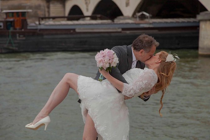 Paris Eiffel Tower Wedding Vows Renewal Ceremony with Photo Shoot - What you receive for $507.94