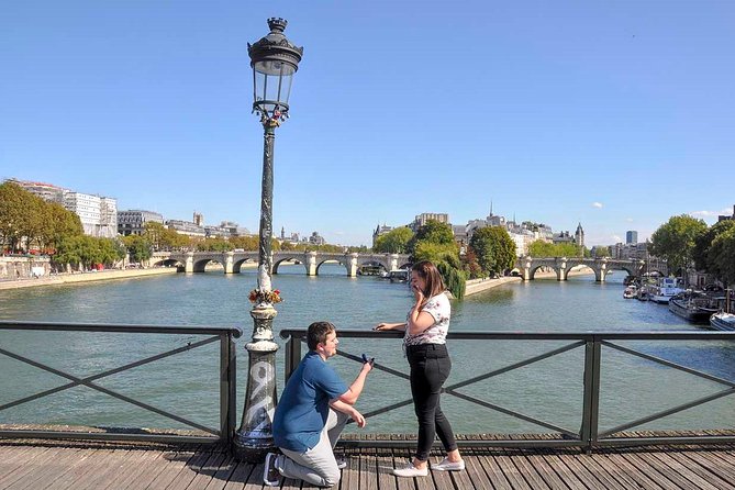 Paris Engagement Proposal Private Walking Tour with Professional Photographer - Keeping the surprise intact