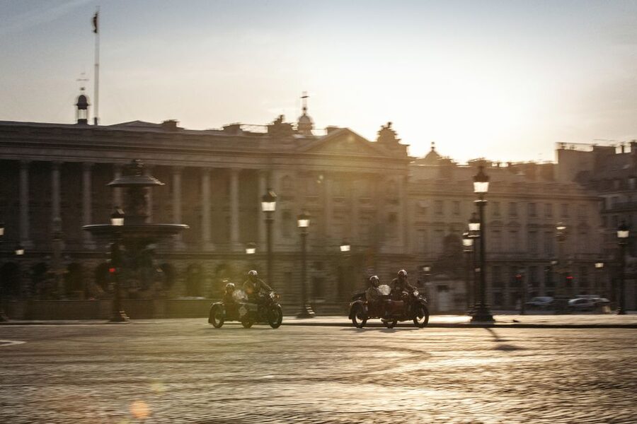 Paris: Romantic Sidecar Tour by Night with Champagne - Opera, luxury streets, and the Moulin Rouge