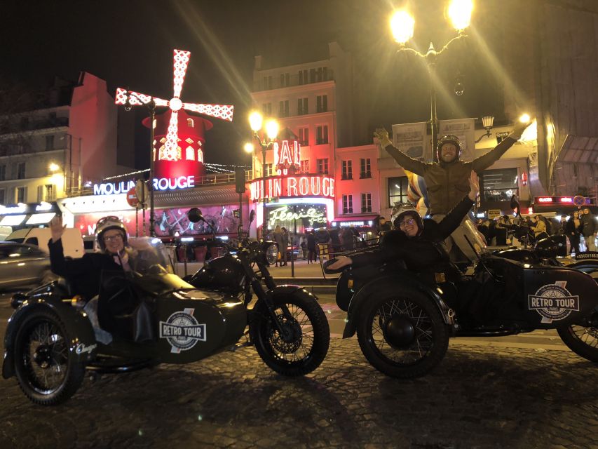 Paris: Romantic Sidecar Tour by Night with Champagne - From Saint Germain to the Louvre