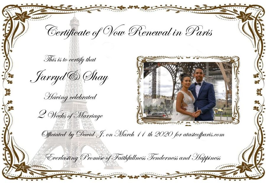Paris: Wedding Vows Renewal Personal Photo or Video Shoot - Key points to know before booking