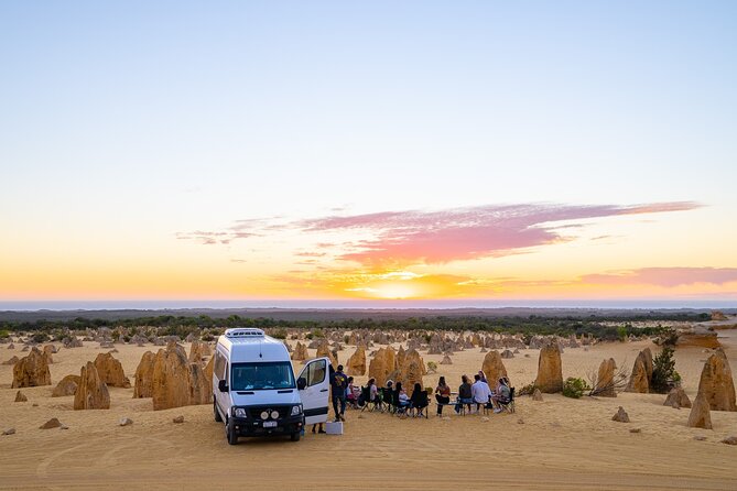Pinnacles Desert Sunset Dinner and Stargazing Tour - Sunset dinner among the stone pillars