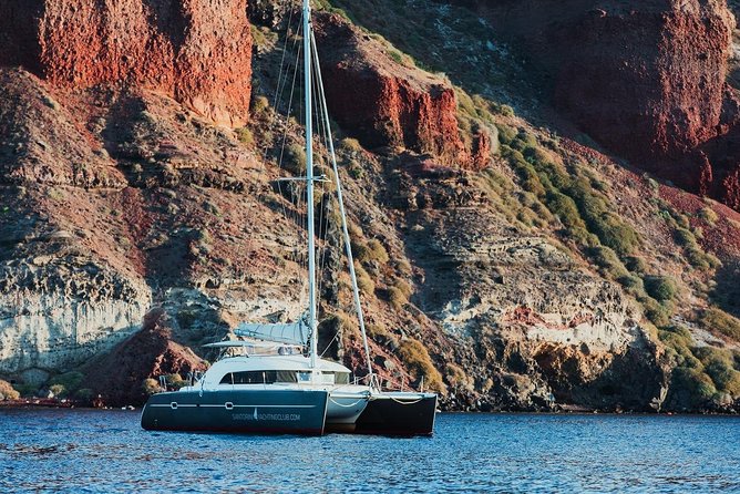 Private Beautiful Day or Romantic Sunset Cruise with Meal and Drinks - Santorini From the Water, Not the Cliff Path