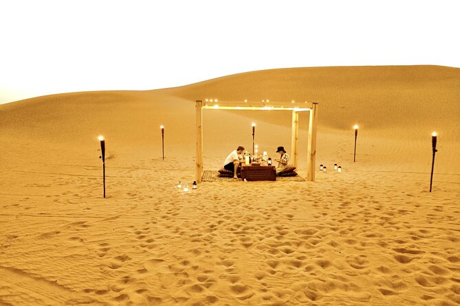 Private Dinner in middle of desert with sunset quad bike tour - A private dinner instead of a large desert camp