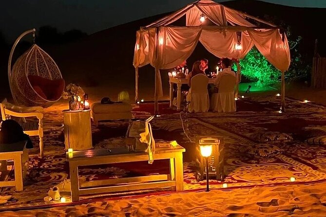 Private Dinner in the Heart of the Desert with Entertainment show - Dune bashing in Lahbab
