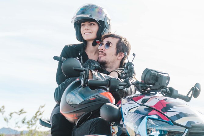 Private Guided Red Rock Canyon Tour for Couples on a CanAm Trike - Red Rock Canyon Overlook and the iron-colored cliffs