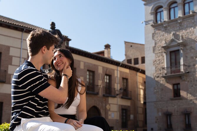 Private Photo Session Tour for Couples in Madrid - San Miguel Market adds food and color