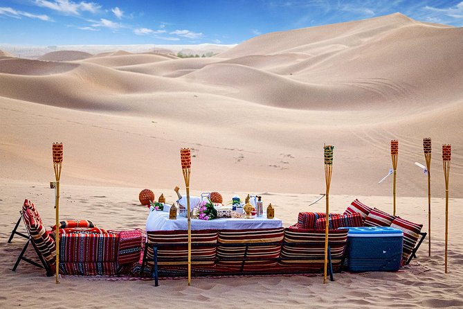 Private Romantic Dinner in Desert Abu Dhabi with Hot BBQ Dinner - Thirty minutes of dune bashing