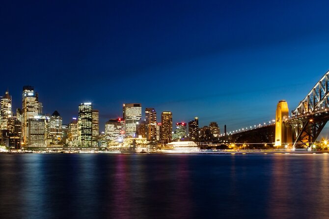 Private Sydney at Night Cruise for two guests - Mrs Macquarie’s Chair, the best photo pause