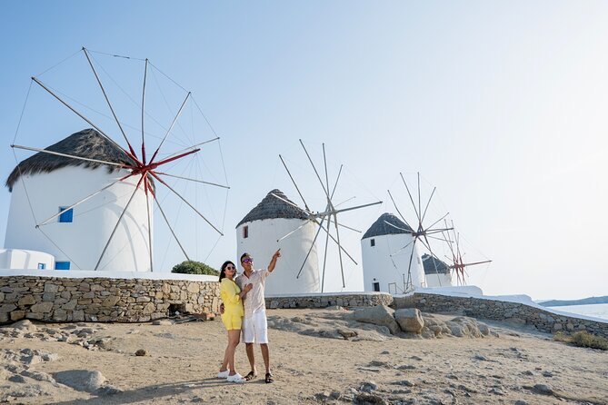 Proposal Photoshoot Mykonos - Practical meeting details at Mpaoumi