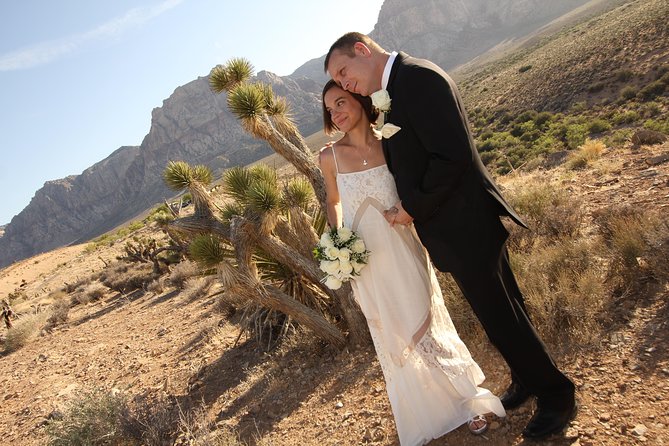 Red Rock Canyon Wedding by Private Limousine - Flowers, Champagne, and the Small Details