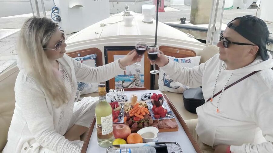Romantic Boat Cruise with Wine & Cheese or Surprise Dinner - What you see during the marina route