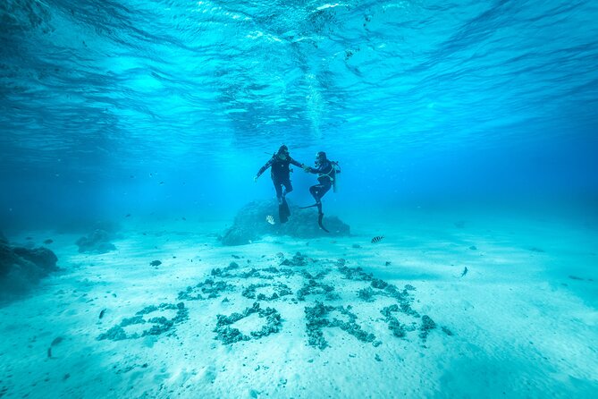 Romantic dive in the lagoon of Bora Bora. Private instructor on a shared boat - A romantic underwater outing in Bora Bora