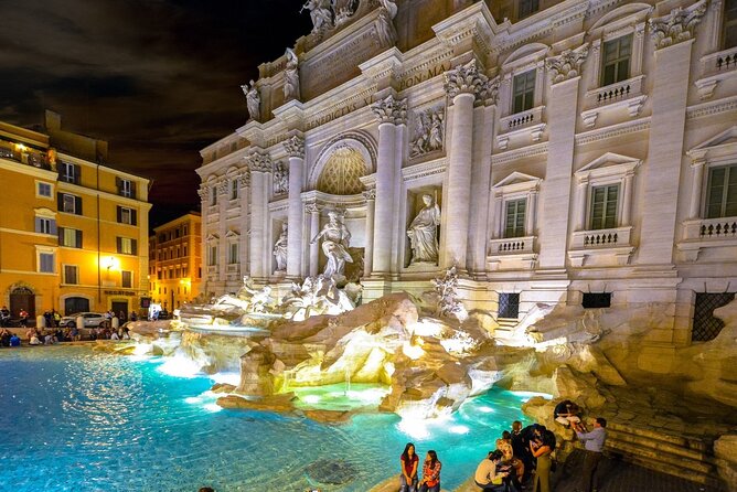 Romantic Rendezvous: Private Night Tour of Rome with Chauffeur - The Colosseum after sunset