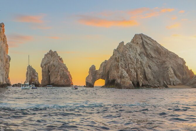 Romantic Sailboat Sunset: Live Music, Premium Bar & Dinner -Cabos - Sailing Toward El Arco as the Sun Drops