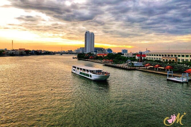 Romantic Sunset The Planet Cruise with Bangkok Night Views - Rama VIII Bridge and Bangkok after dark