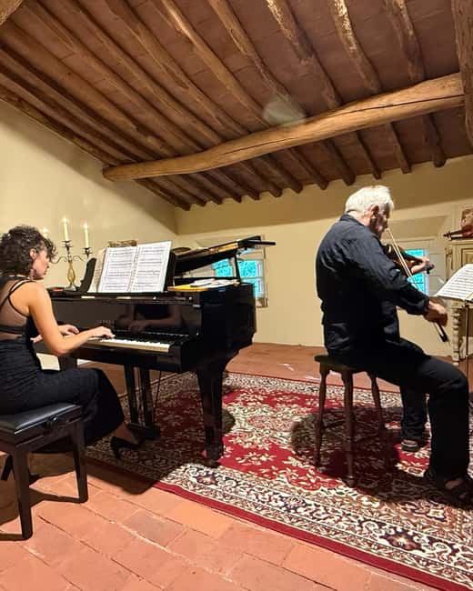 RomanticOpera concert in the artist's house on the hills and wine tasting - The move upstairs to the Music Room