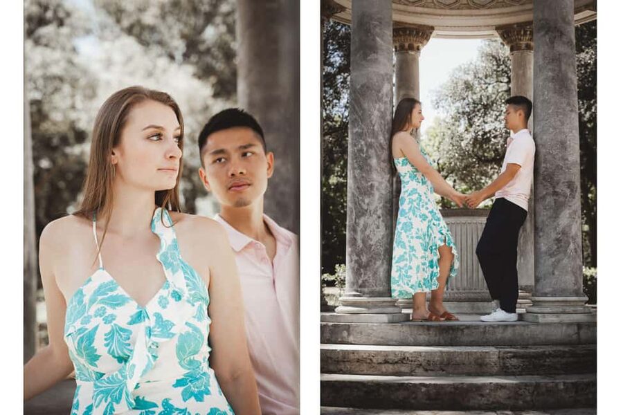 Rome: Romantic Couple Photoshoot at Villa Borghese - The online gallery and your final photo choices