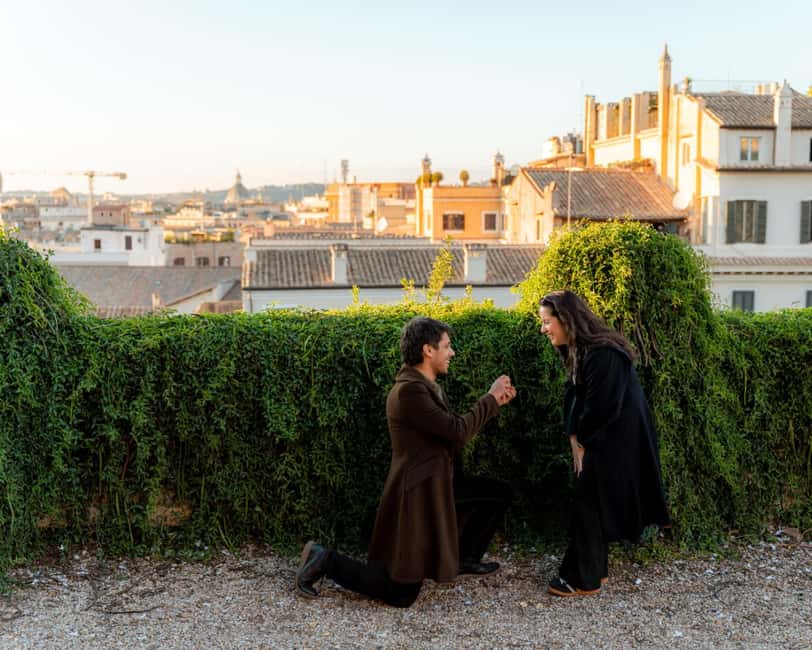 Rome: Romantic Proposal PhotoShoot - What you receive for $93