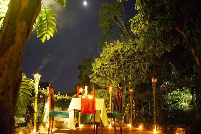 Rooftop Romantic Dinner - 4 Courses Set Meal & Wine - The four-course dinner and table setup