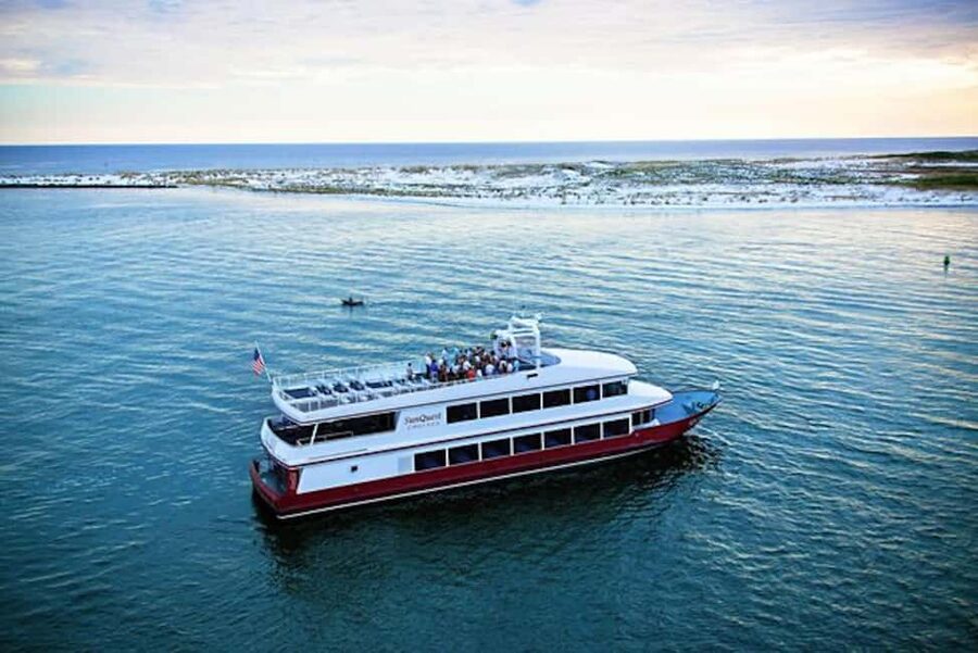 Sandestin: Sunset Dinner Cruise with Live Music - Sunset views from the open-air sky deck