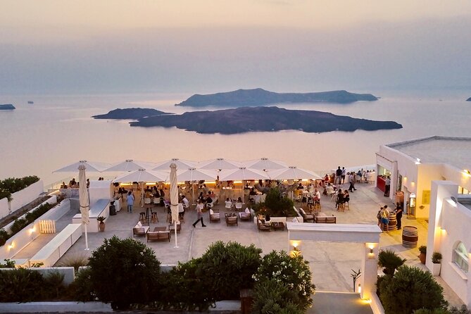 Santorini Private Romantic Tour with Dinner & Wine Tasting - Santo Wines: four pours and a broad view