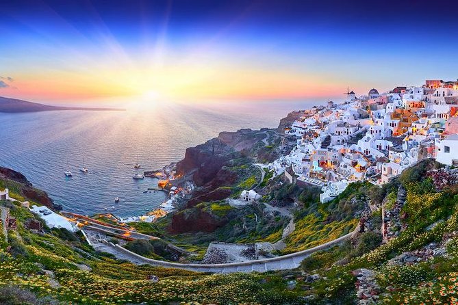 Santorini Sunset Dinner Cruise Including Nea Kameni Visit - Palea Kameni and the warm-water stop