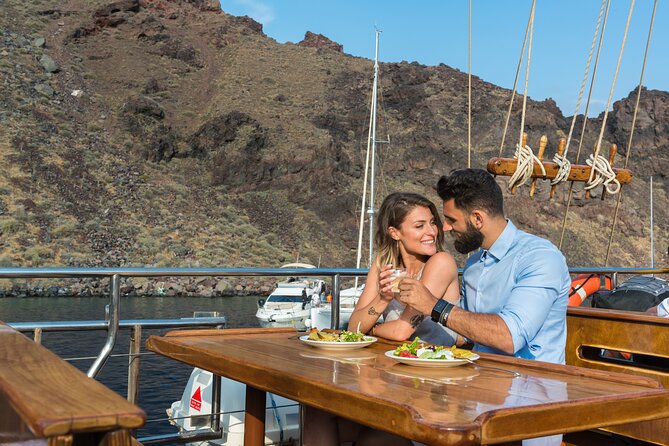 Santorini Sunset Dinner Cruise Including Nea Kameni Visit - What to pack for this exact day