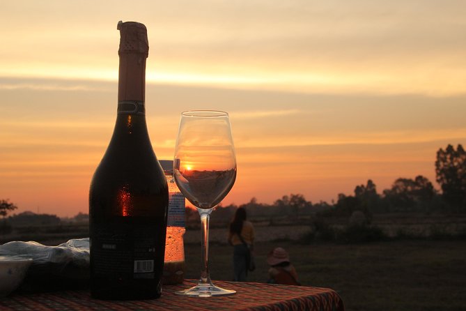 Sunset Dinner at Rice Paddy Fields - Riding an ox-cart past homes and crops