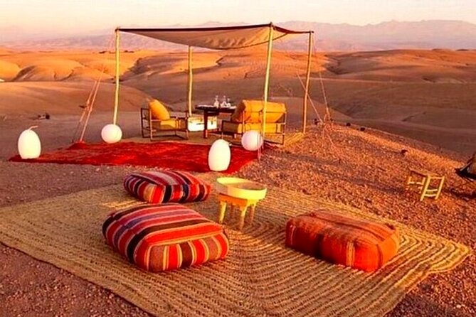 Sunset Dinner in Marrakech Desert with Quad bike - Tea, camels, and the golden hour