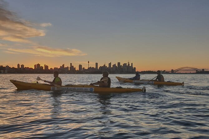 Sydney Harbour Sunset Dinner Paddle - Crossing Rose Bay at about 4:30 pm