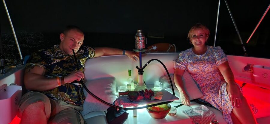 Tenerife South: Romantic Night Cruise - Snacks, wine, blankets, and WiFi