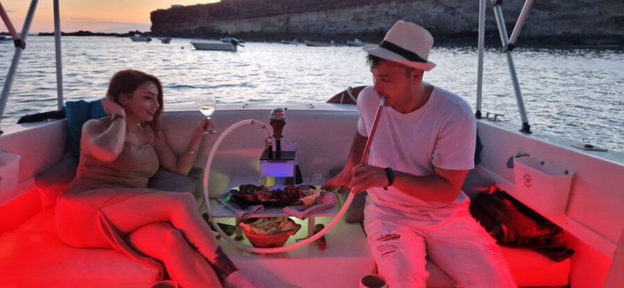 Tenerife South: Romantic Night Cruise - La Caleta Bay and time at anchor