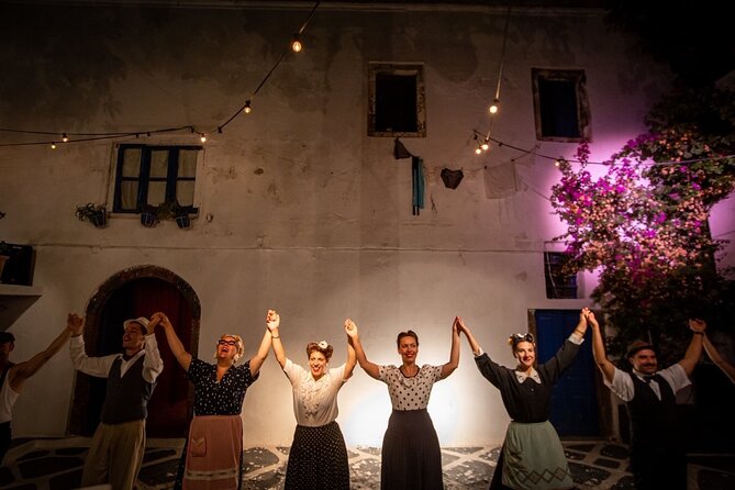 The Greek Wedding Show - Santorini - Your top-mezzanine seat and the theater setup