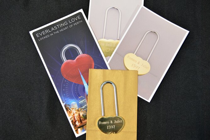 The Romance Package (Bell Tower tour for 2 people, plus personalised Love Lock) - Taking in Swan River views from the observation deck