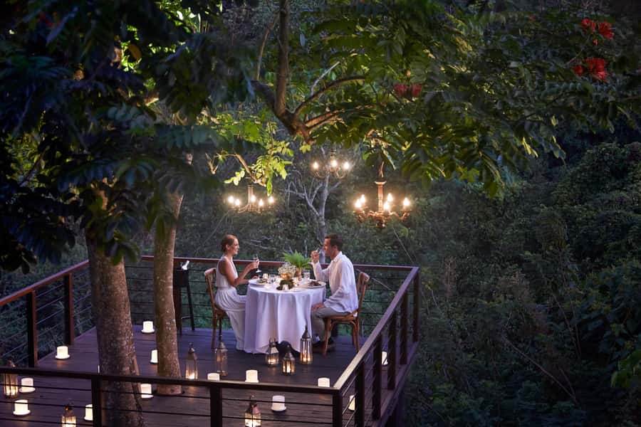 Ubud: Romantic Dinner on a Forest Tree Deck - Arriving at Kamandalu Ubud for dinner