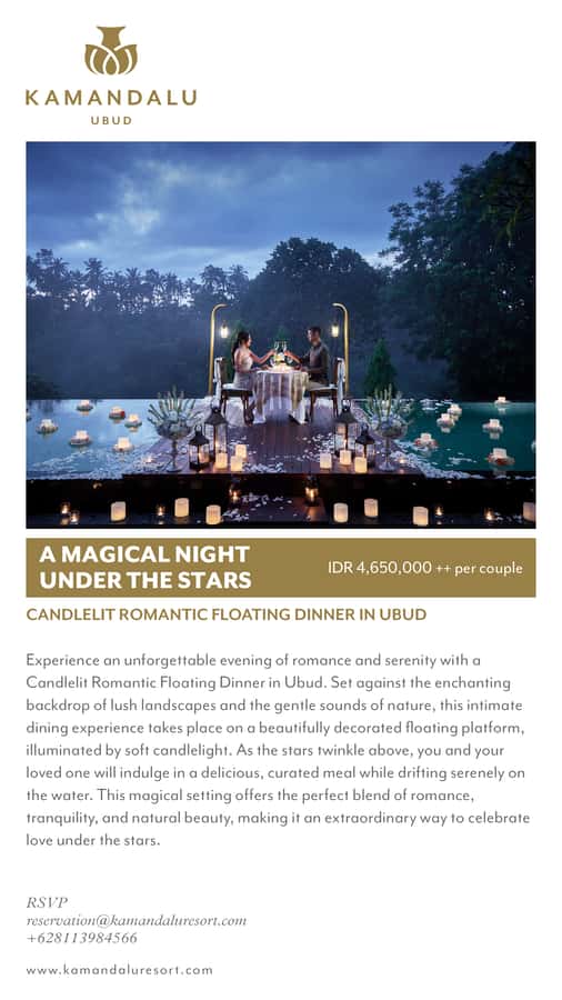 Ubud: Romantic Floating Dinner Under the Stars - The opening bite: scallop and prawn mousseline