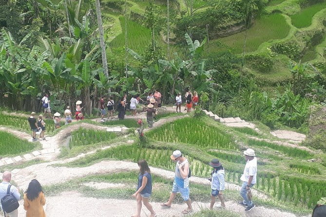 Ubud Romantic Floating Lunch Jungle Swing and Waterfall - Seeing batik made by hand